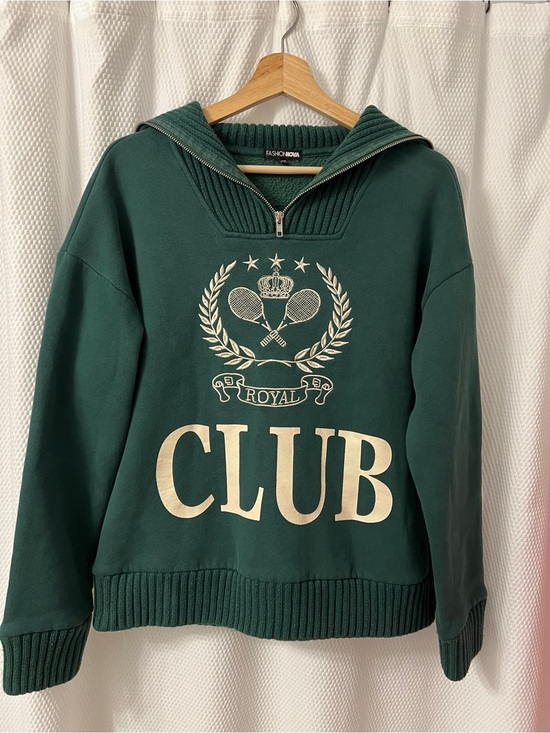 Fashion Nova Tops - Fashion Nova Members Only Royal Club Sweatshirt -Small